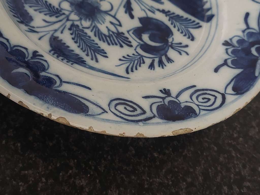Rare!! 18th century Delft plate circa 1780`s Value R3500