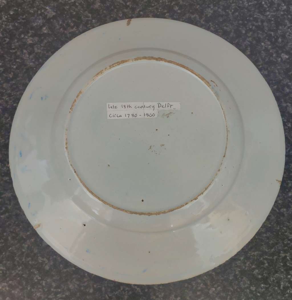 Rare!! 18th century Delft plate circa 1780`s Value R3500