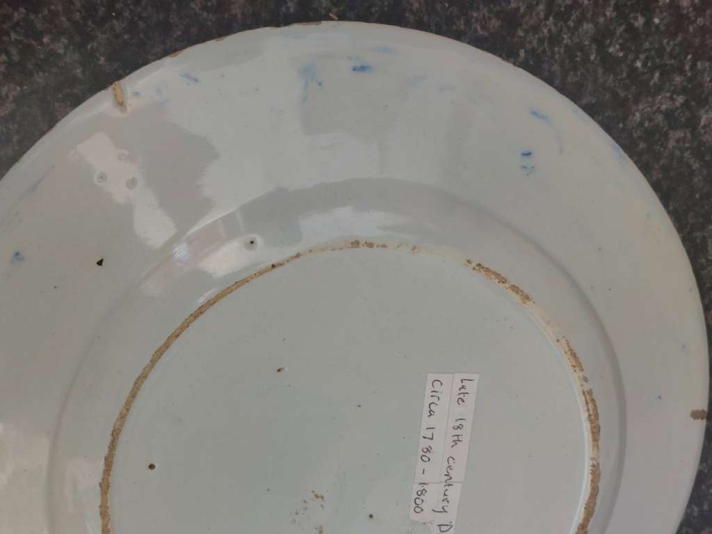 Rare!! 18th century Delft plate circa 1780`s Value R3500
