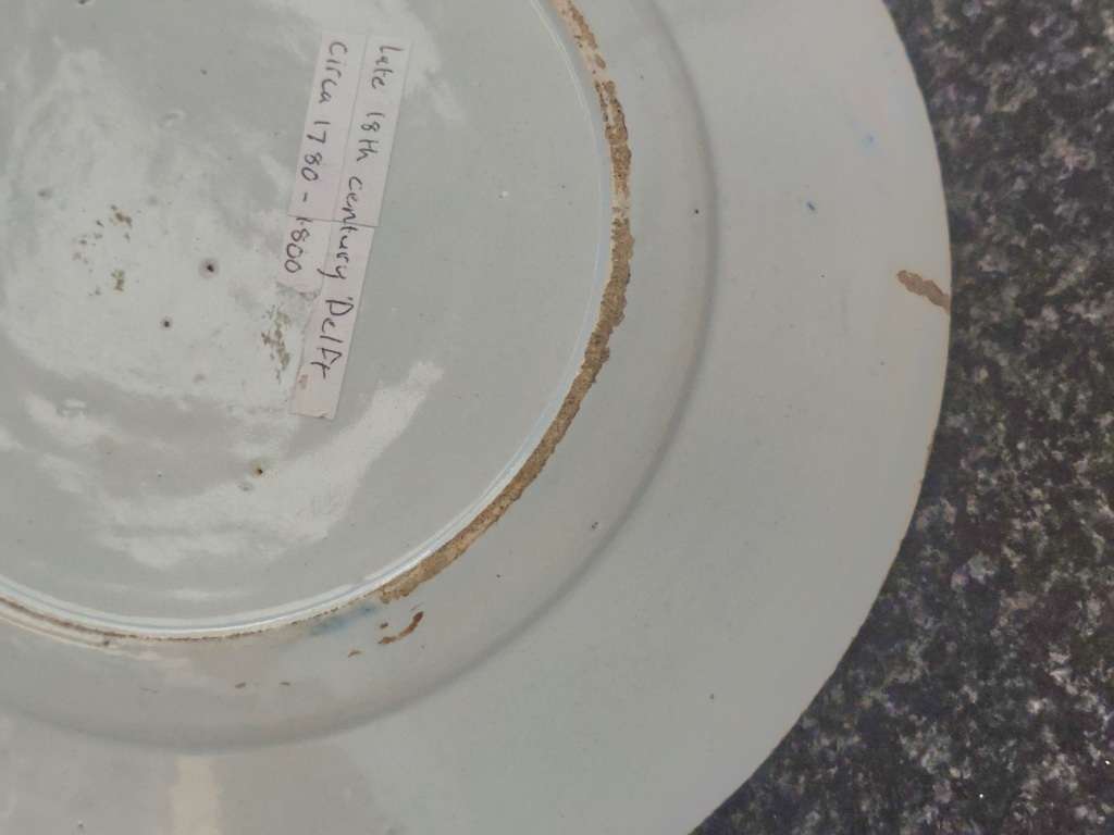 Rare!! 18th century Delft plate circa 1780`s Value R3500