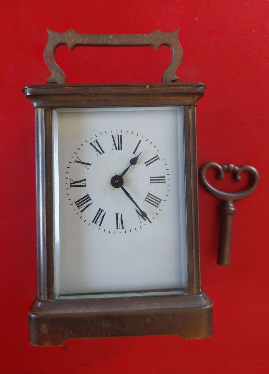 Antique Richard & co brass carriage clock Value R2500