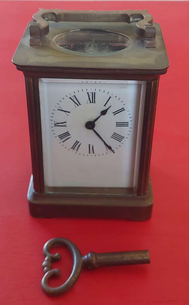Antique Richard & co brass carriage clock Value R2500