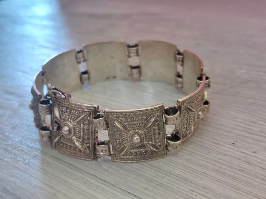 1930`s Blachian Antik Schmuck (BAS/GAS) 935 Austrian silver bracelet 43,6g Value R4500