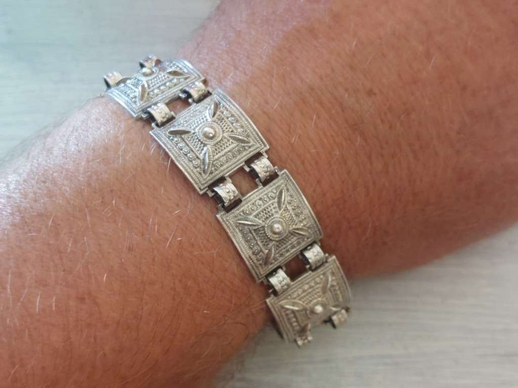 1930`s Blachian Antik Schmuck (BAS/GAS) 935 Austrian silver bracelet 43,6g Value R4500