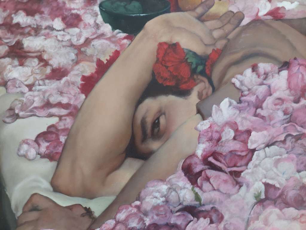 Phenomenal!! oil on board signed E.R. 790 x 610mm amazing detail!!