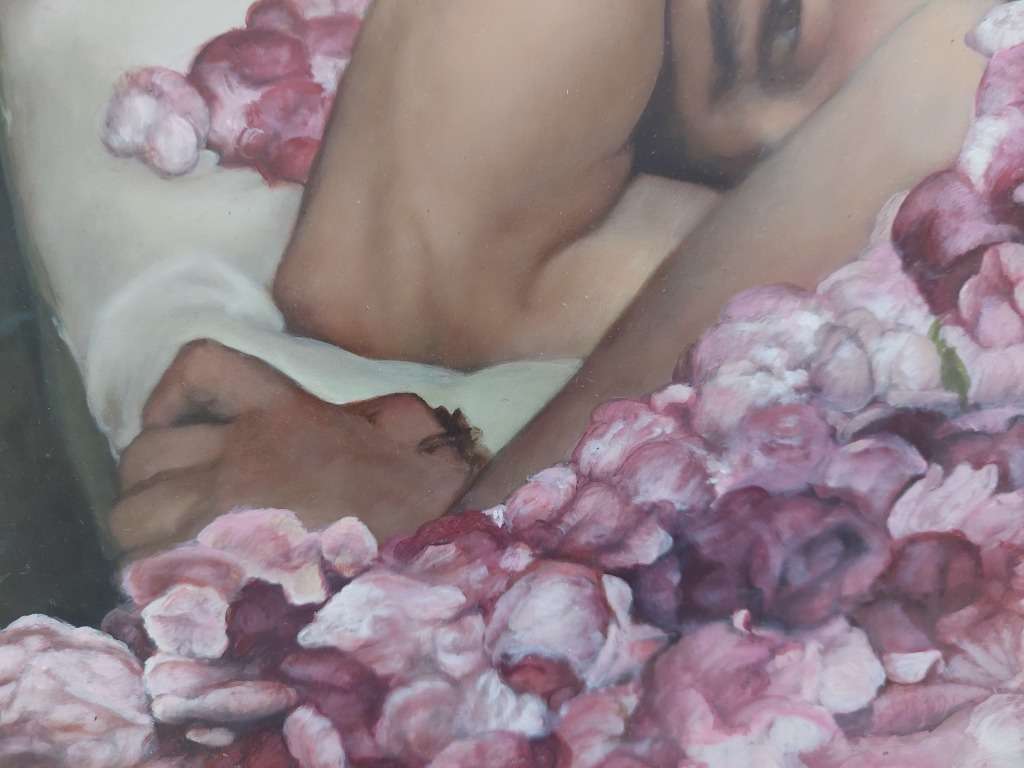 Phenomenal!! oil on board signed E.R. 790 x 610mm amazing detail!!