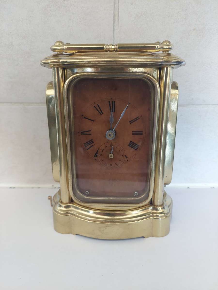 Very Rare!! 1890`s Ansonia Peep O Time Carriage clock 100% working!! Value R3500