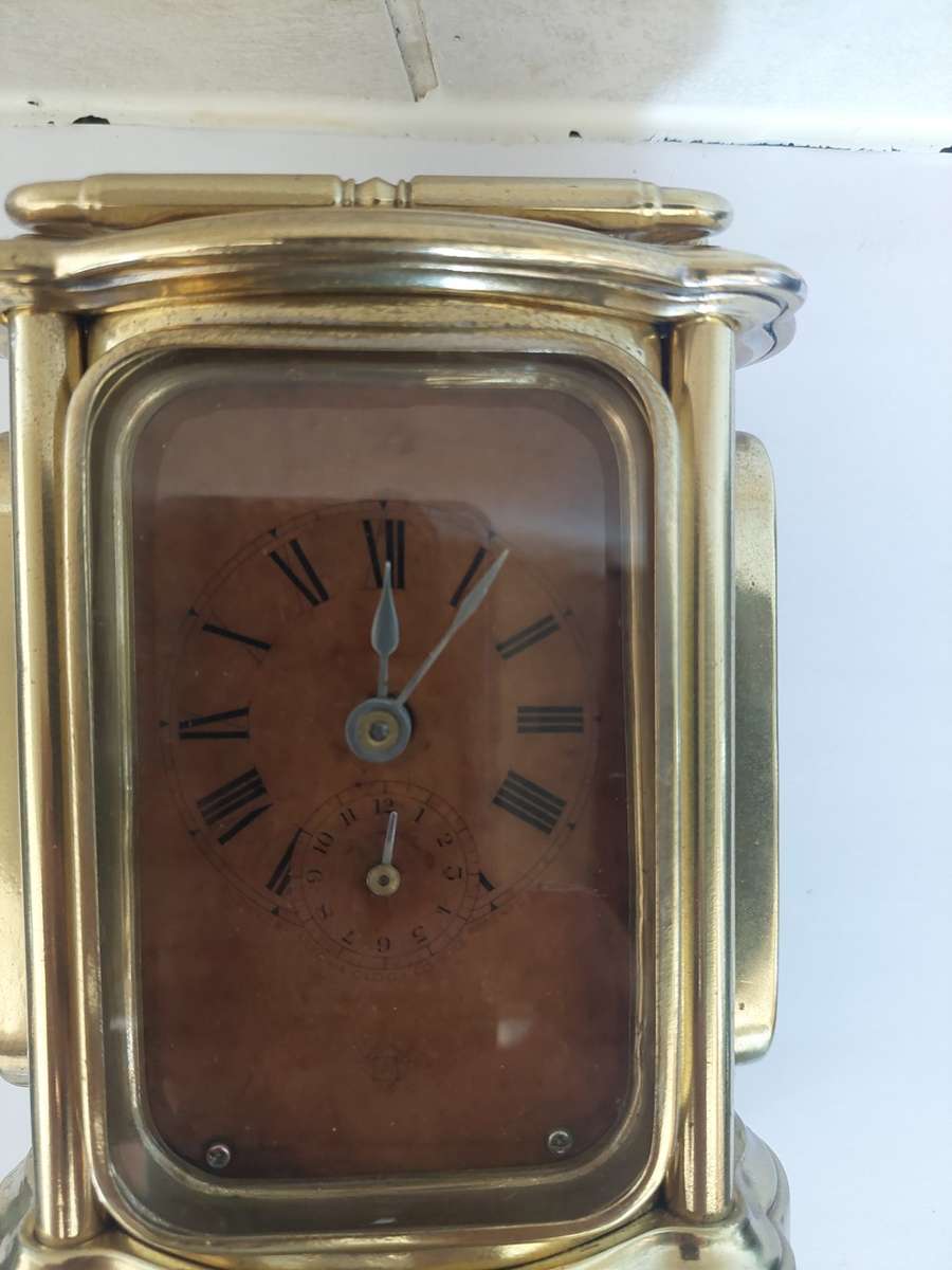 Very Rare!! 1890`s Ansonia Peep O Time Carriage clock 100% working!! Value R3500