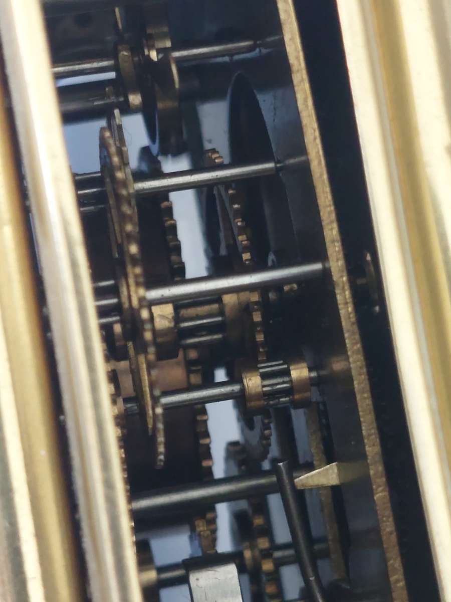 Very Rare!! 1890`s Ansonia Peep O Time Carriage clock 100% working!! Value R3500