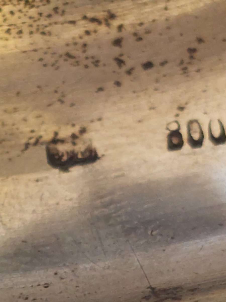 Gorgeous large antique Austrian 800 silver bangle circa 1900 Value R2500