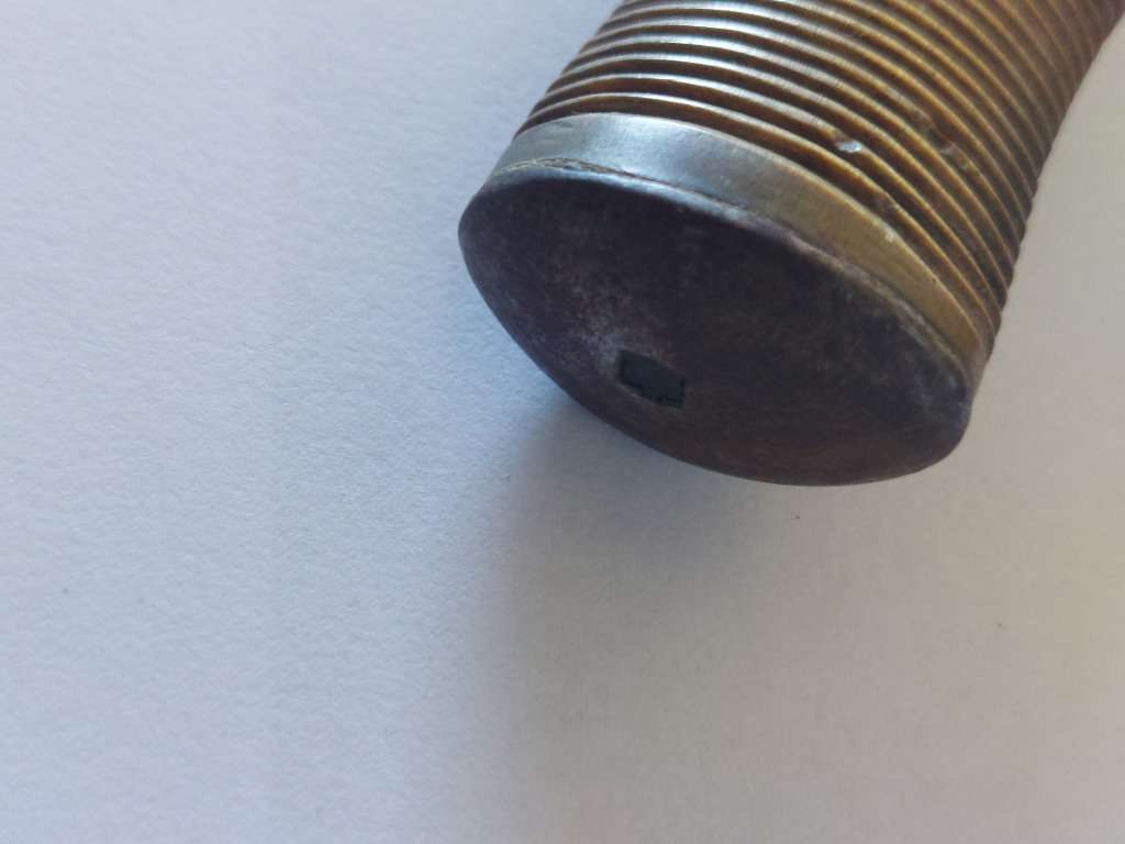 Rare!! 19th century carved horn handle hunter skinner knife circa 1890`s