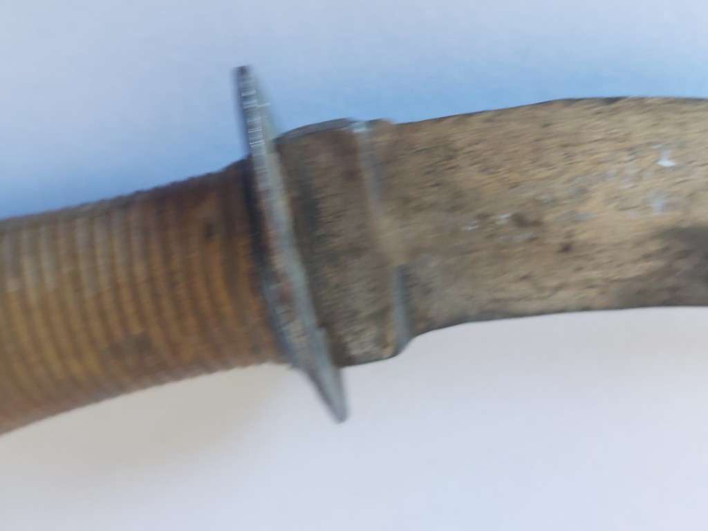 Rare!! 19th century carved horn handle hunter skinner knife circa 1890`s
