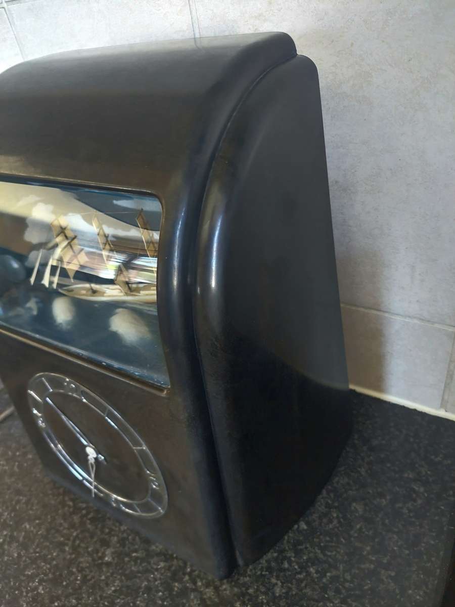 Rare! Art Deco Bakelite Vitascope electric illuminated ship clock Value R9500