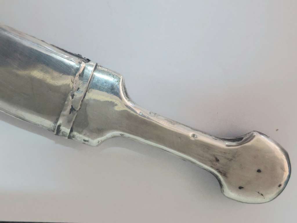 Spectacular Vintage Kurdish khanjar 800 silver & carnelian dagger 162,2g Value 3500