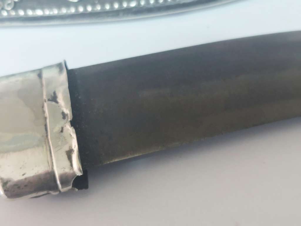 Spectacular Vintage Kurdish khanjar 800 silver & carnelian dagger 162,2g Value 3500