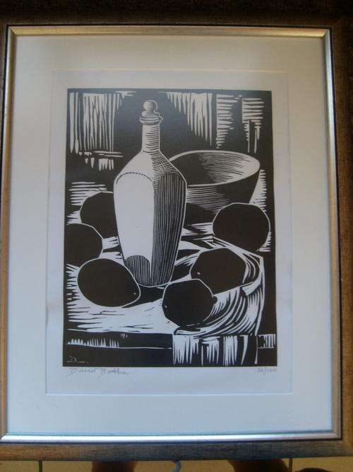 AWESOME DAVID BOTHA LINOCUT SIGNED AND NUMBERED 36/100
