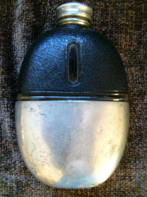 AWESOME ANTIQUE JAMES DIXON AND SONS HIP FLASK
