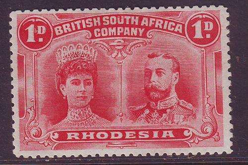 B121022 Rhodesia BSAC 1910 Perf 14 MH