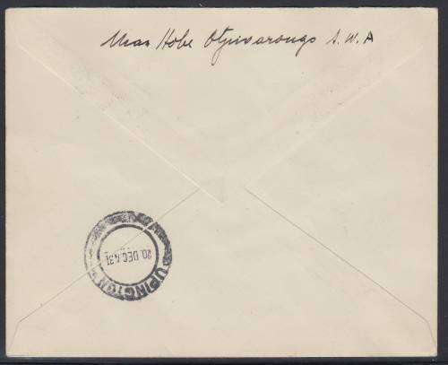 B160131 ROTO on 1st Flight to Upington South West Africa 1931 SG 68 stamp cat £45