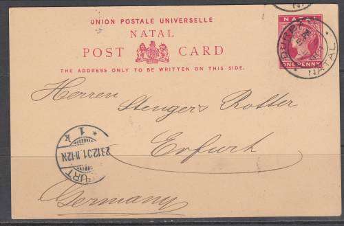 B180101 UNSENSORED Boer War Marionhil  Mission Natal 1901 to Germany