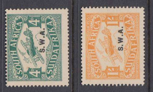B180201 1st Printing South West Africa 1930 SG 70-71 cat £77