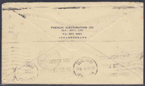 B1607131 POST EARLY for Quick Delivery South Africa 1938 nice canceller