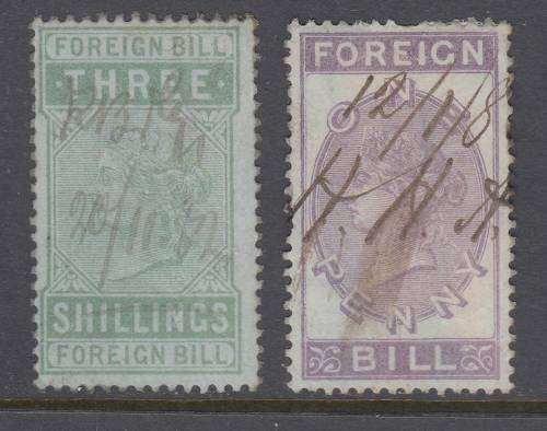 B190715 FOREIGN BILLS 1880s Great Britain