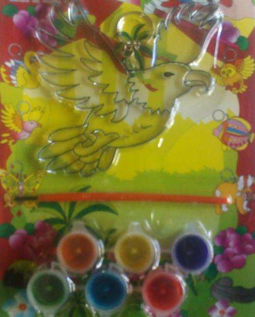 Stunning suncatcher, including  6 paints and brush.