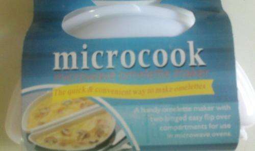 Microcook, Microwave omlette maker. The Quick & Convenient way to make omlettes!!!!