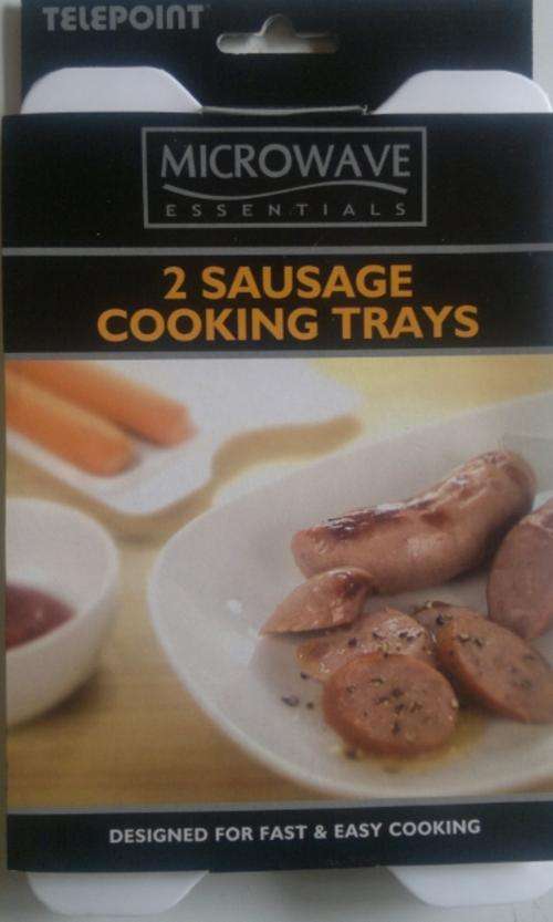 Microwave Cookware - Sausage Cooking Tray, convenient and easy (2 Sausage Trays)