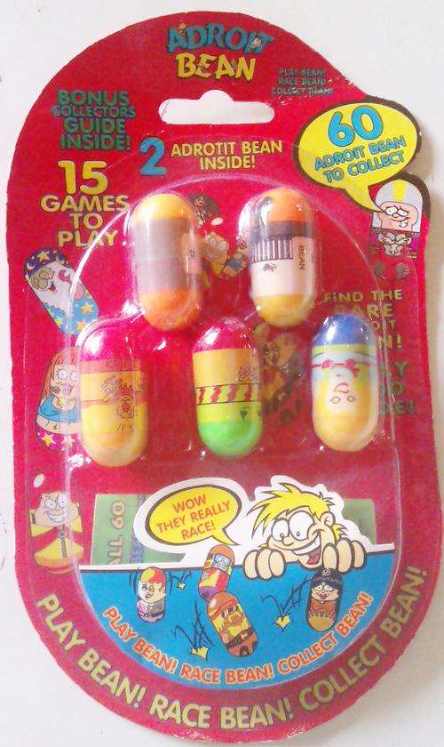 ADROIT BEAN. 5 beans, 15 games to play!!!  BONUS collectors guide included.  COLLECT THEM ALL!!!