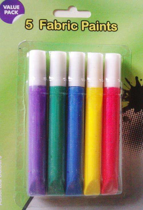 5 Fabric Paint Pens.