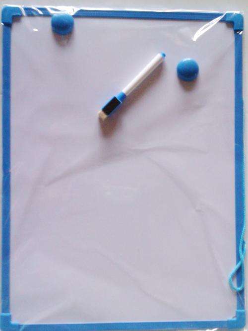 Large White Board with alphabeth.