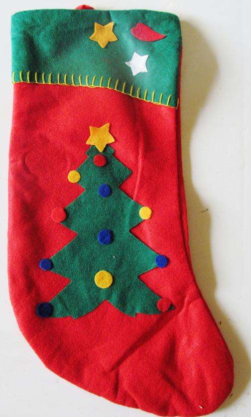 Large Christmus stocking.