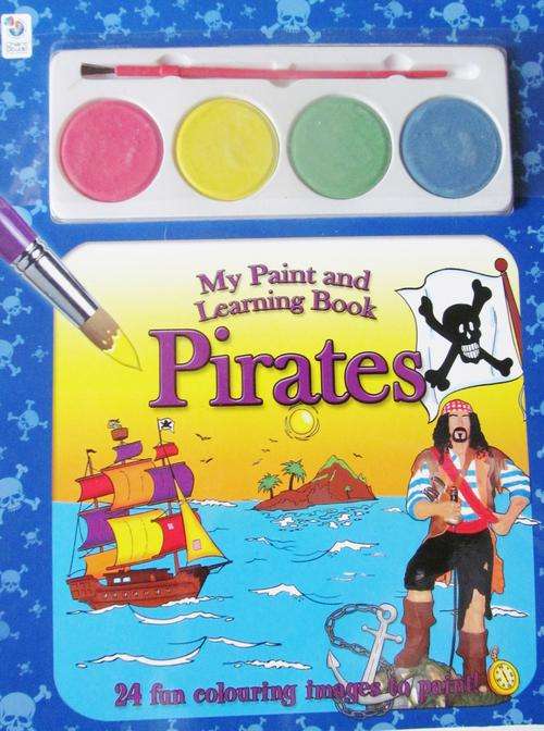 Stunning Paint and Learning book!!!! PIRATES.