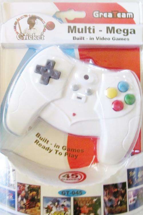 Malti-Mega TV GAME.With 45 games,(crieket,mario,street fighter) Just plugs into tv.