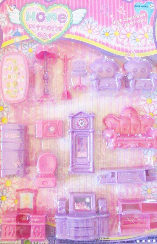 Home Fitment set.  Dollhouse furniture.