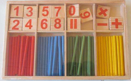 Help your child with counting and math with this fantastic wooden kit.