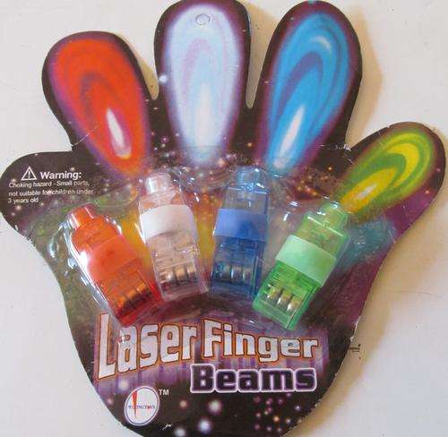 Lazer Fingers beams. GREAT PARTY TRICK.  4 Diffrent colours!!!