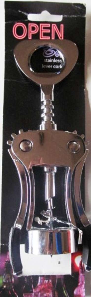 STAINLESS STEEL - Lever Cork sqrew - Only 1 available !!!