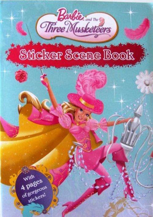 BARBIE & the 3 Musketeers - Sticker Scene Book  - SHIPPING R40 & ADDITIONAL ITEMS FREE