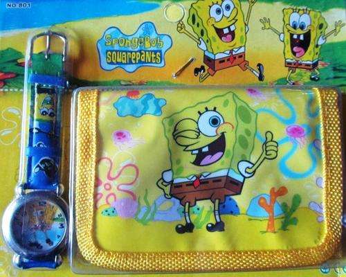 Sponge Bob Wallet and Watch Set (Flat Rate- R40 shipping no matter how many items U take)