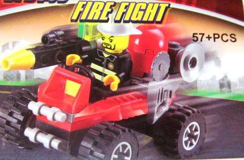 57 + Piece Fire Fight  (100% Lego Compatible) - SHIPPING R40 & ALL ADDITIONAL ITEMS ARE FREE