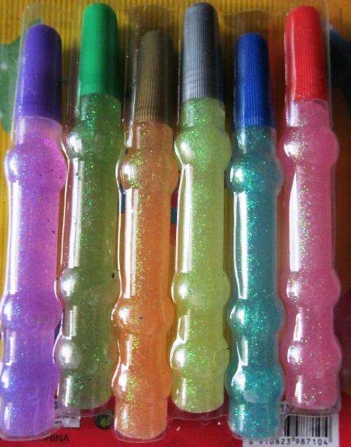 6 Coloured glitter glue sticks -SHIPPING R40 & ALL ADDITIONAL ITEMS R FREE