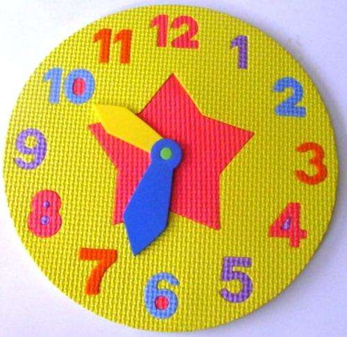 Eva foam puzzle clock