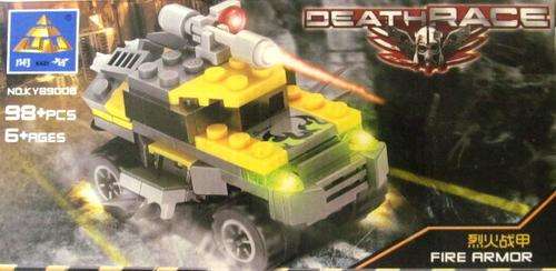 100% Lego compatible 98 Piece  DEATH RACE Building Set