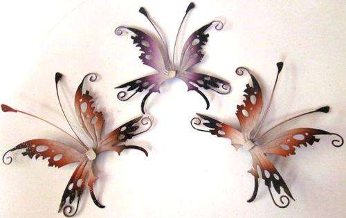 Set of 3 METAL Butterflies