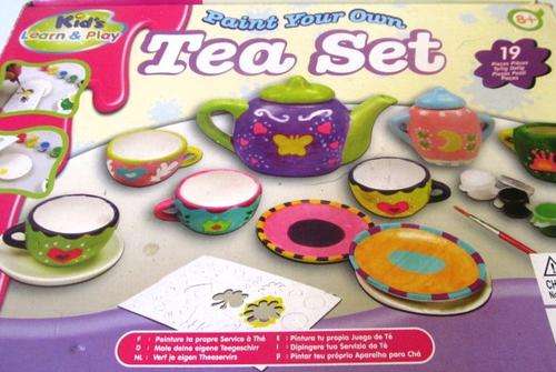 Paint your own Tea set.   19 Piece