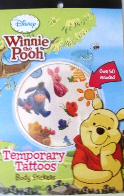 Adorable WINNIE THE POOH Temp Tatoos