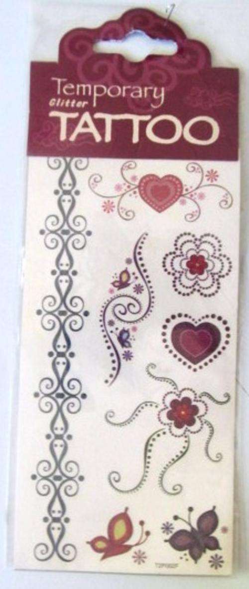 Temporary Glitter Tatoos